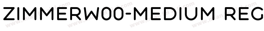 ZimmerW00-Medium Reg字体转换